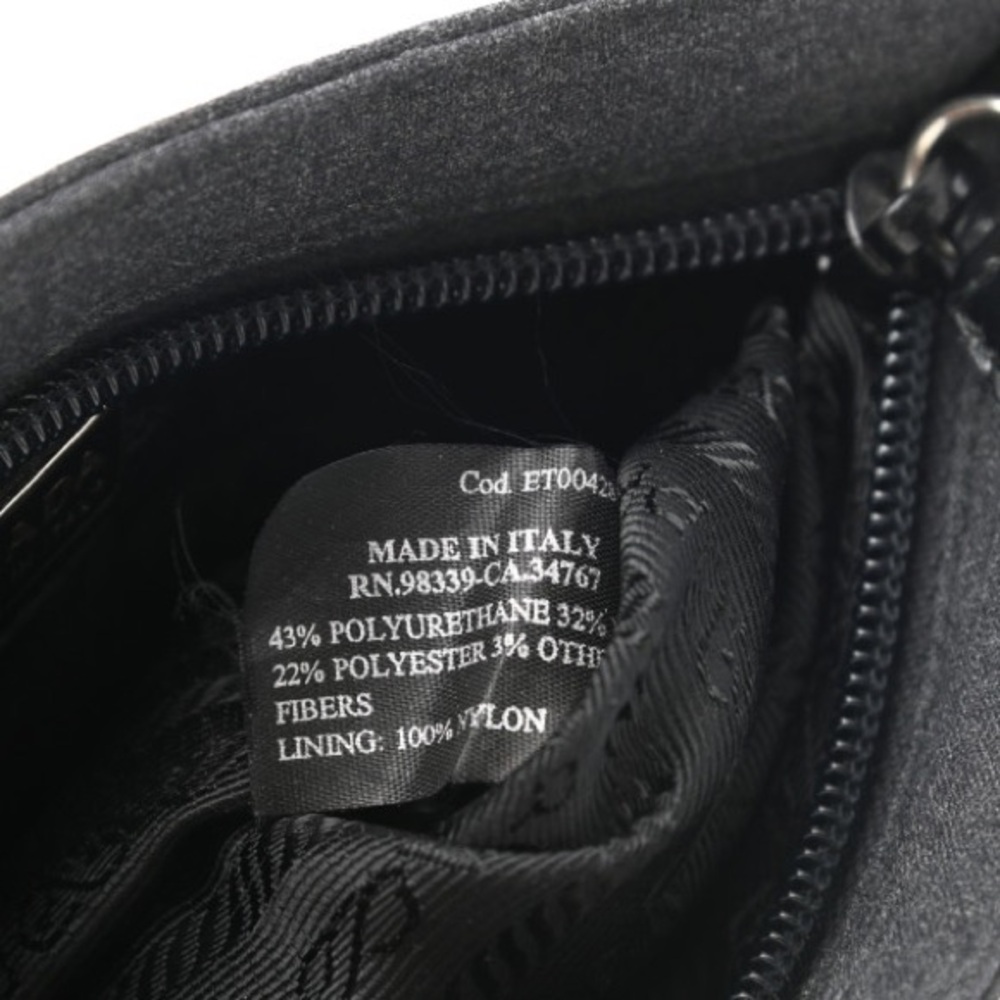 Prada Super Basic 100 Pouch Anthracite - image 6